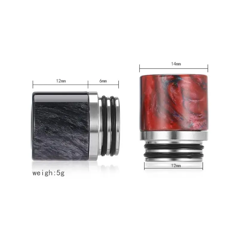 

810 Drip Tip Connector Resin Wide Bore Mouthpiece Vape Electronic E-Cigarette Atomizer Accessory for TFV12 Prince Tank