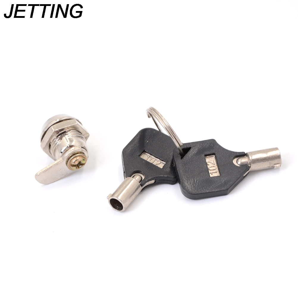 

DIY Furniture Hardware Drawer Tubular Cam Lock Keyed Different for Door Mailbox Cabinet Tool Box with 2 Keys