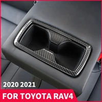 rear drain cup decorative frame water cup decorative sticker interior for toyota rav4 xa50 refit 2019 2020 2021 car accessories