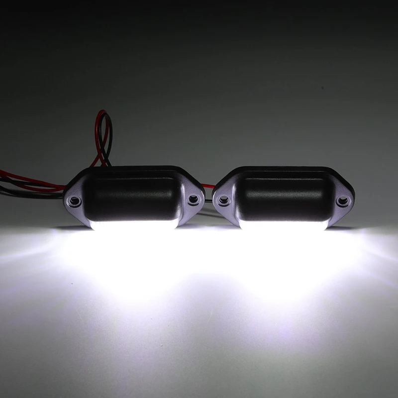Автомобильный светильник для номерного знака универсальный 6 светодиодов 12 В 24 2
