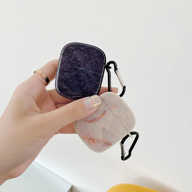 

Marbling For Apple Airpods pro case ALCANTARA for AirPods 1/2/3 case Wireless bluetooth-compatible headset Mini Shockproof