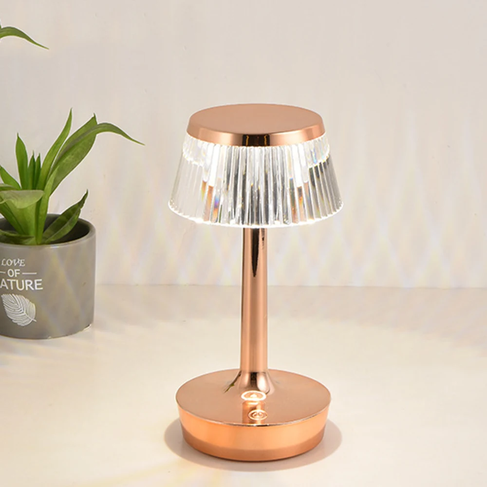 

Crystal Table Light Led Creative Mushroom Lamp Charging Bedside Atmosphere Projection Decoration Night Bright Christmas Gift