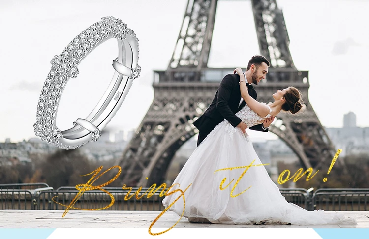 JewelryPalace Винтаж 2 ряда кубического циркония Юбилей обручальное 925 пробы Серебряное кольцо Красивая Новинка; Лидер продаж для Для женщин