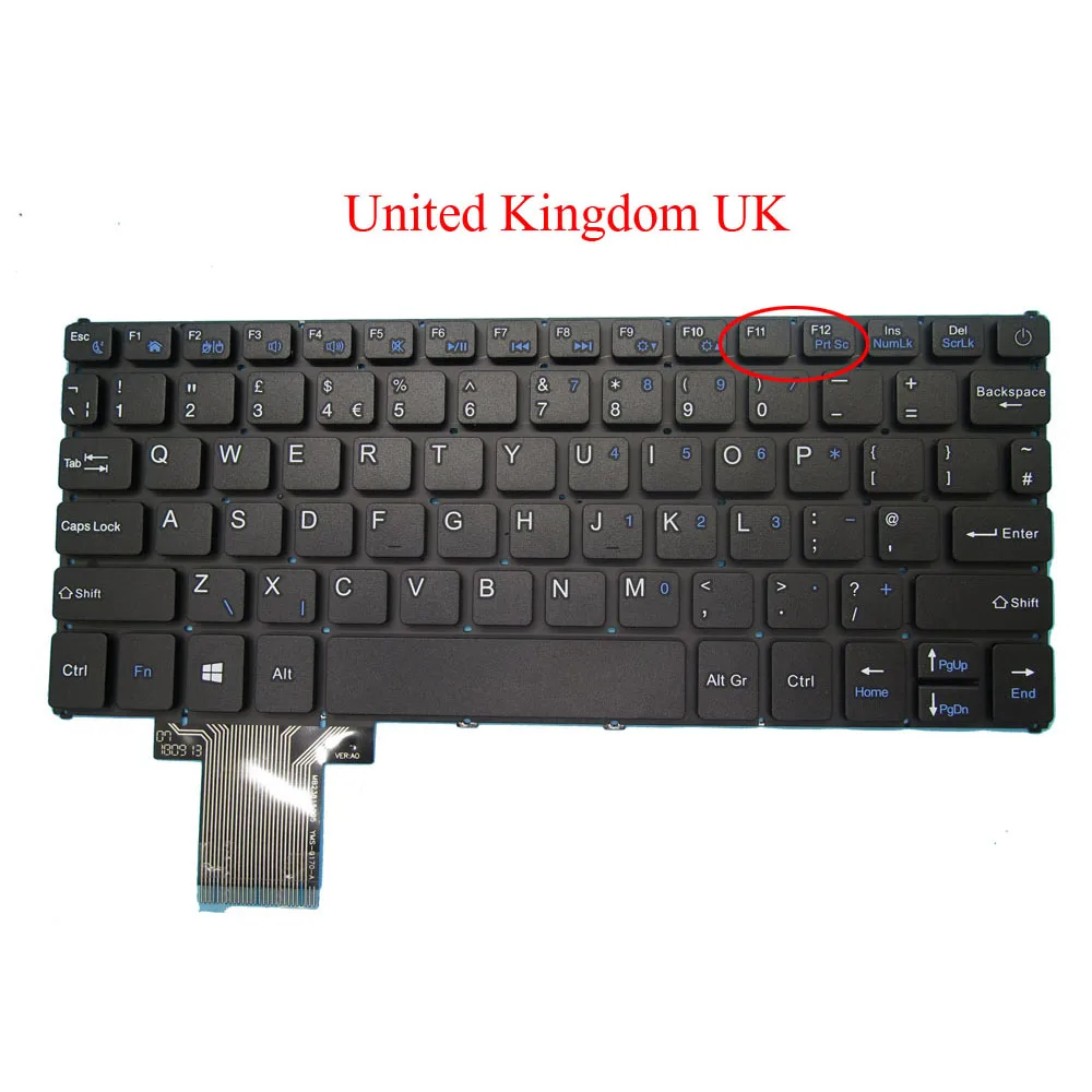 Ноутбук US IT UK Клавиатура для Irbis NB10 NB101 NB102 NB105 YMS 0170 A MB23815005 английский итальянский