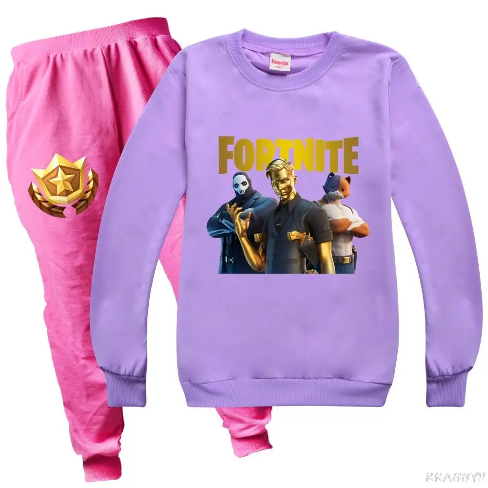 Демисезонные комплекты одежды для маленьких мальчиков Fortnites костюм детская