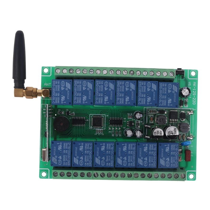 

315MHz 12 Channel Wireless Remote Control Switch Receiver 12 Buttons Transmitter