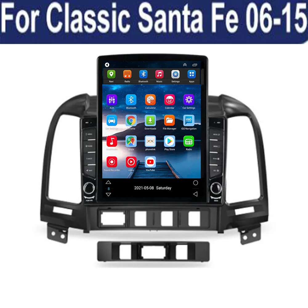 

Автомобильный мультимедийный плеер, android 11,0, 2.5D + IPS, для Hyundai Santa Fe 2005-2012, dvd, gps-навигация, navi stereo DSP RDS, 6 + 128 ГБ