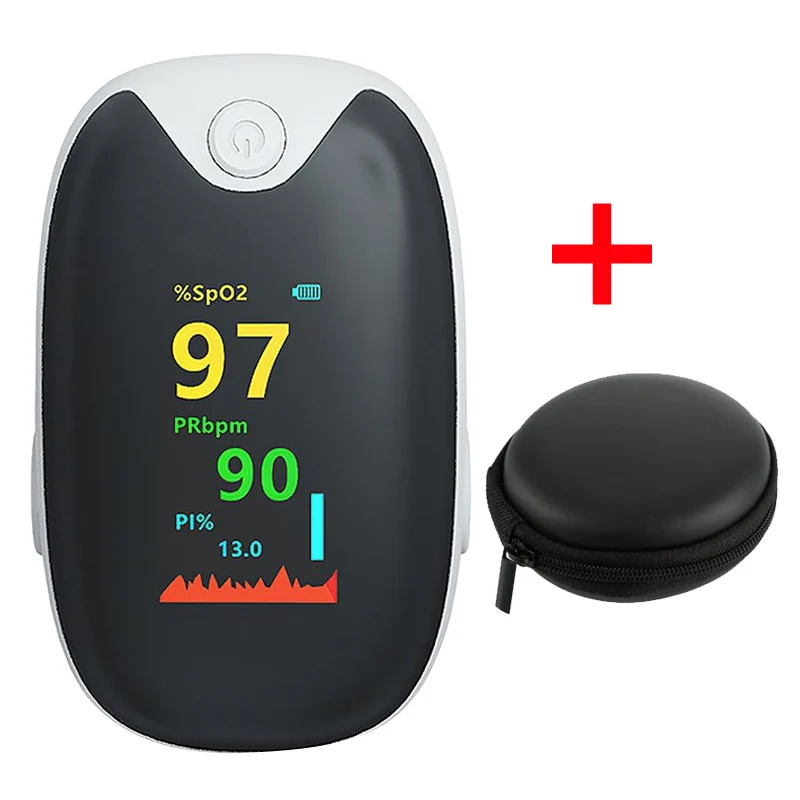 

Portable Finger Pulse Oximeter SpO2 PR Oxymeter OLED Fingertip Blood Oxygen Saturation Meter Heart Rate Monitor Oximetro de dedo