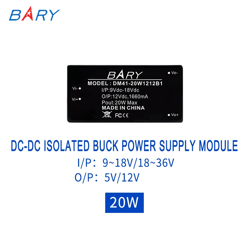 

DM41-20W DC To DC Isolation Module | | 12 V To 5 V And 24 V To 5 V | | 20 W 12 V Voltage Power Supply Automatically