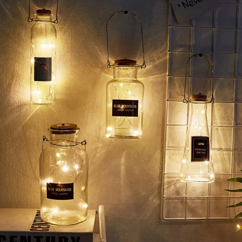 Декоративные бутылек светодиодный светильник пробка бутылки подвесной потолок