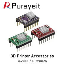 10pcs 3D Printer Parts A4988 DRV8825 Stepper Motor Driver With Heat sink For BTT SKR 2 Octopus V1.1 GTR V1.0 RAMPS 1.4 MKS board