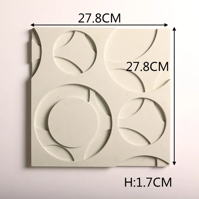 Sombra creativa estereoscópica cemento pared molde Decoration Fondo pared azulejo molde pasta tipo pared azulejo руководство molde - Цвет: Темно-серый