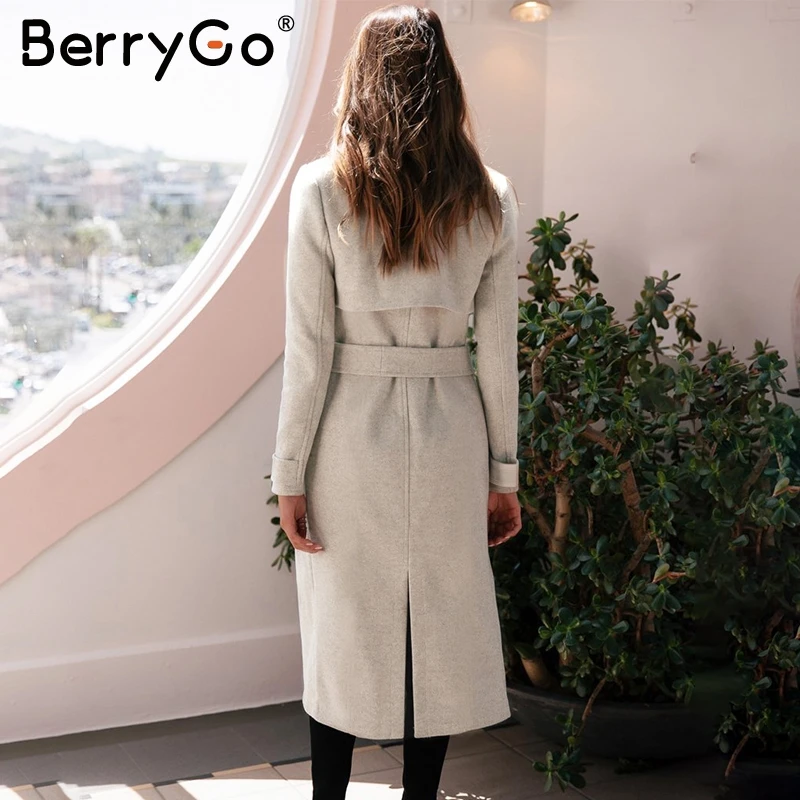 Женское твидовое пальто с поясом длинным рукавом и поясом|Женские пальто| |