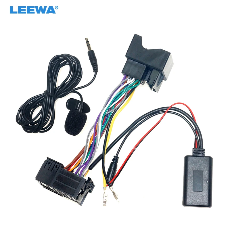 Автомобильный Bluetooth модуль LEEWA AUX-in аудио MP3 музыкальный адаптер 16-контактный