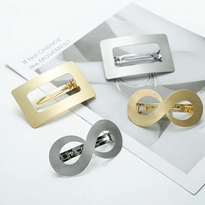 Металлическая заколка для волос в европейском и американском стиле с