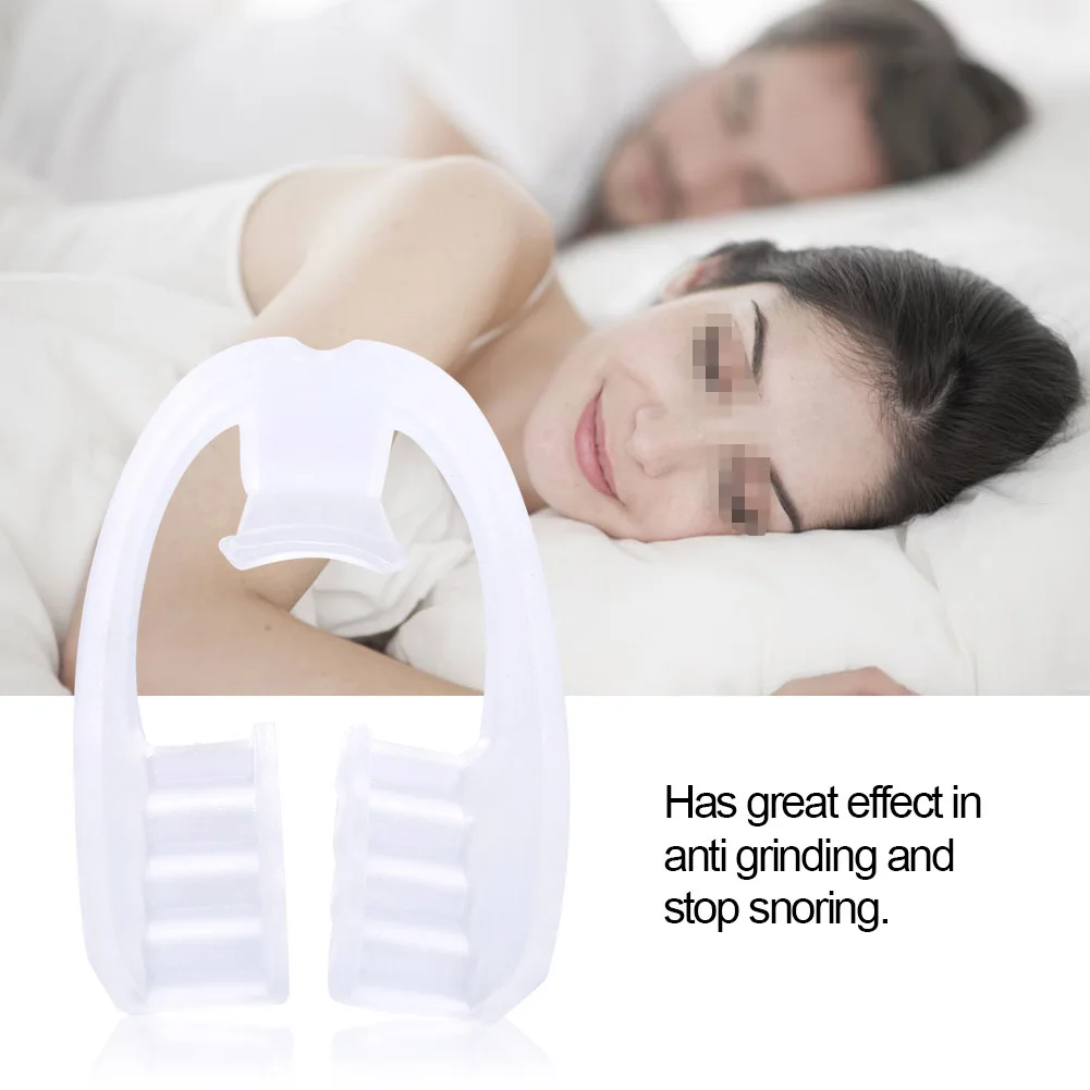 

10Pcs Soft Sleep Aid Mouth Tooth Professional Stop Snoring Mouthpiece Sleep Apnea Bruxism Guard Splint Clenching Protector Tools