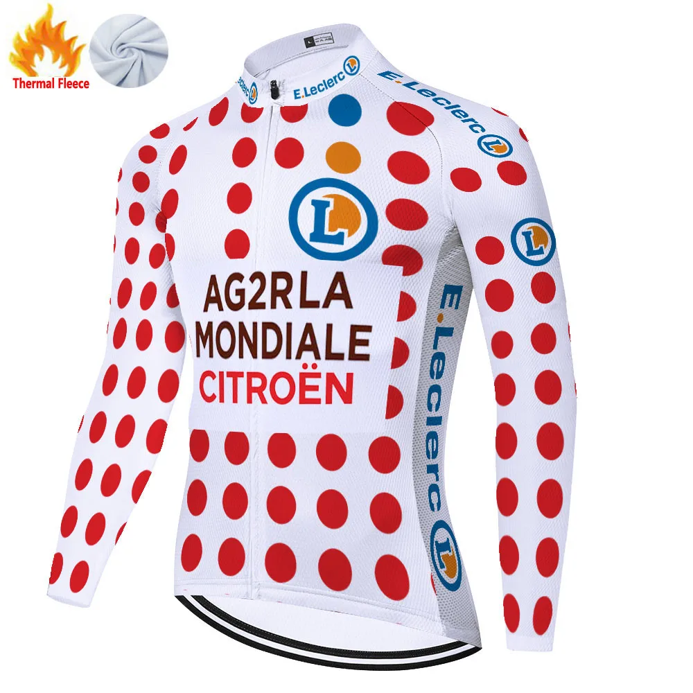 2021 Зимняя Теплая Флисовая велосипедная Джерси с длинным рукавом горный