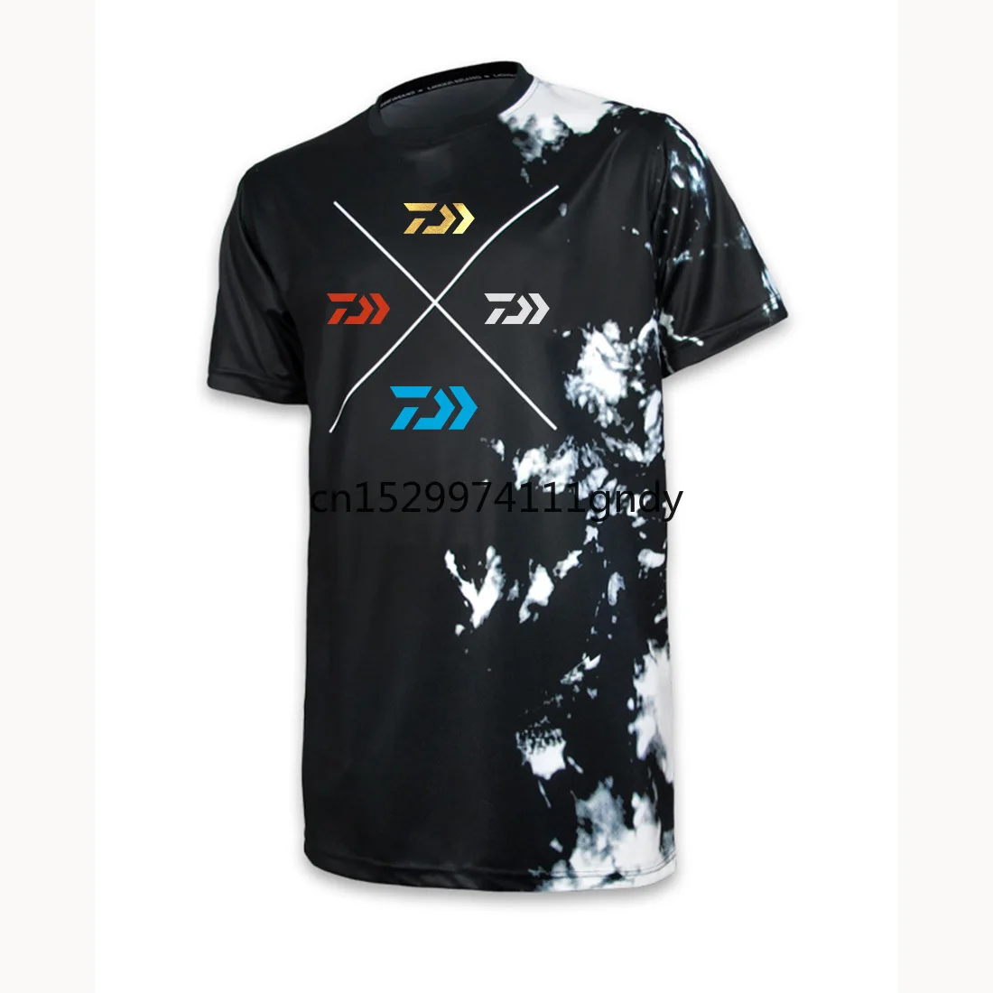 Футболка для рыбалки DAIWA летняя дышащая быстросохнущая футболка мужская