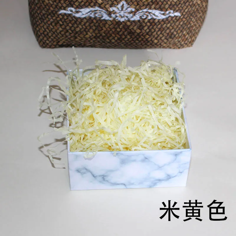Beige Yellow Поделки Бумажная рафия измельченные Crinkle бумага конфетти подарки/коробка наполнения материал День рождения/Свадебная вечеринка украшения красочные конфетти - Цвет: Beige Yellow