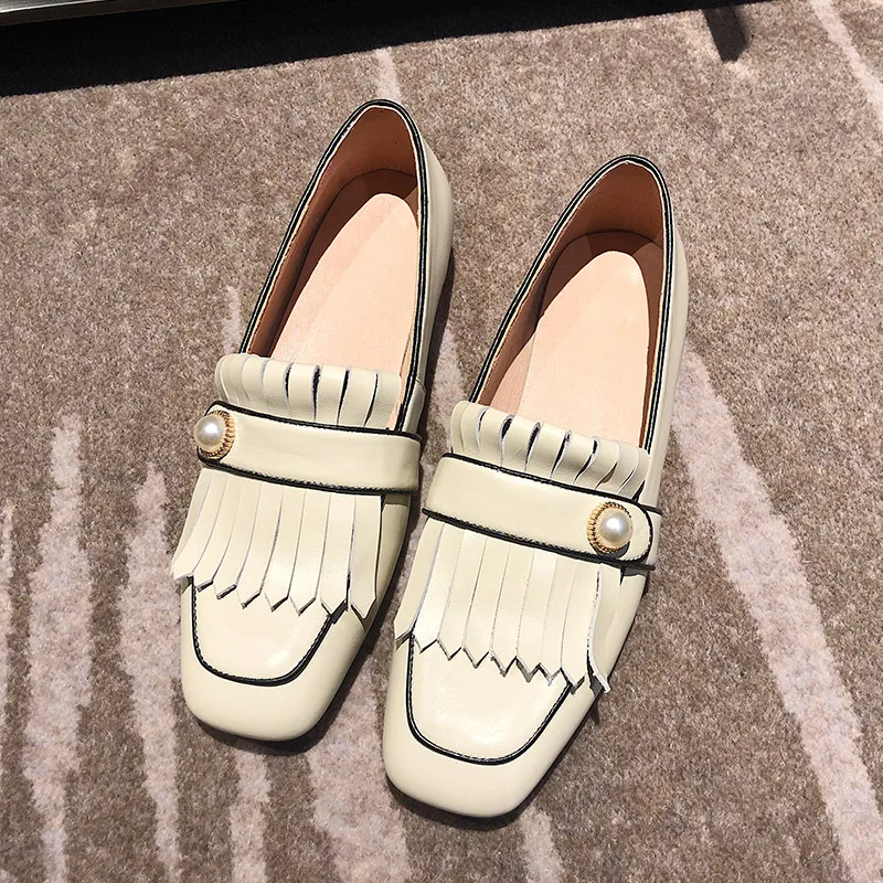 Женские туфли на плоской подошве сезон весна лето Туфли оксфорды коллекция 2020