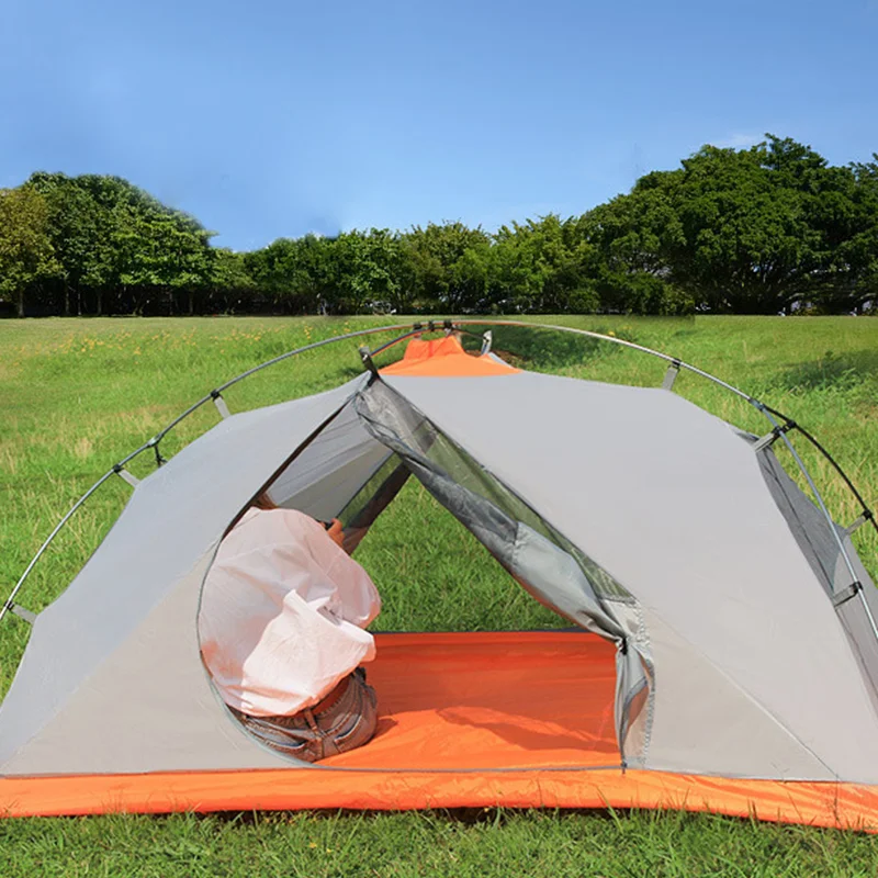 Двойная Ультралегкая туристическая палатка для кемпинга алюминиевые палатки