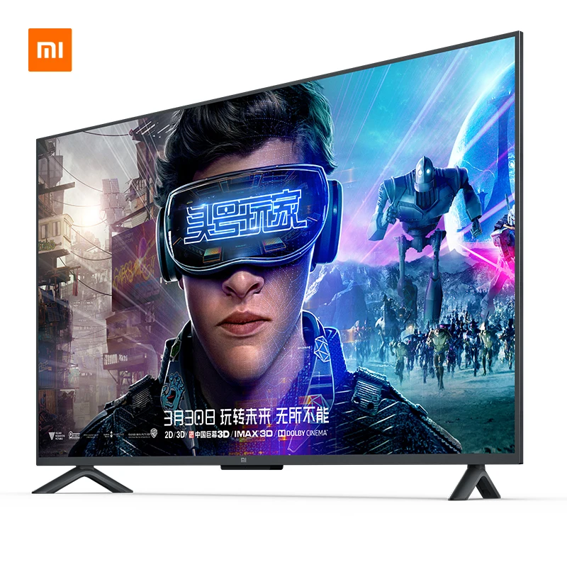 Телевизор Xiaomi Mi ТВ Android Smart tv 4S 55 дюймов полный 4K HDR экран ТВ набор wifi ультратонкий 2 ГБ+ 8 Гб Dolby русифицированный