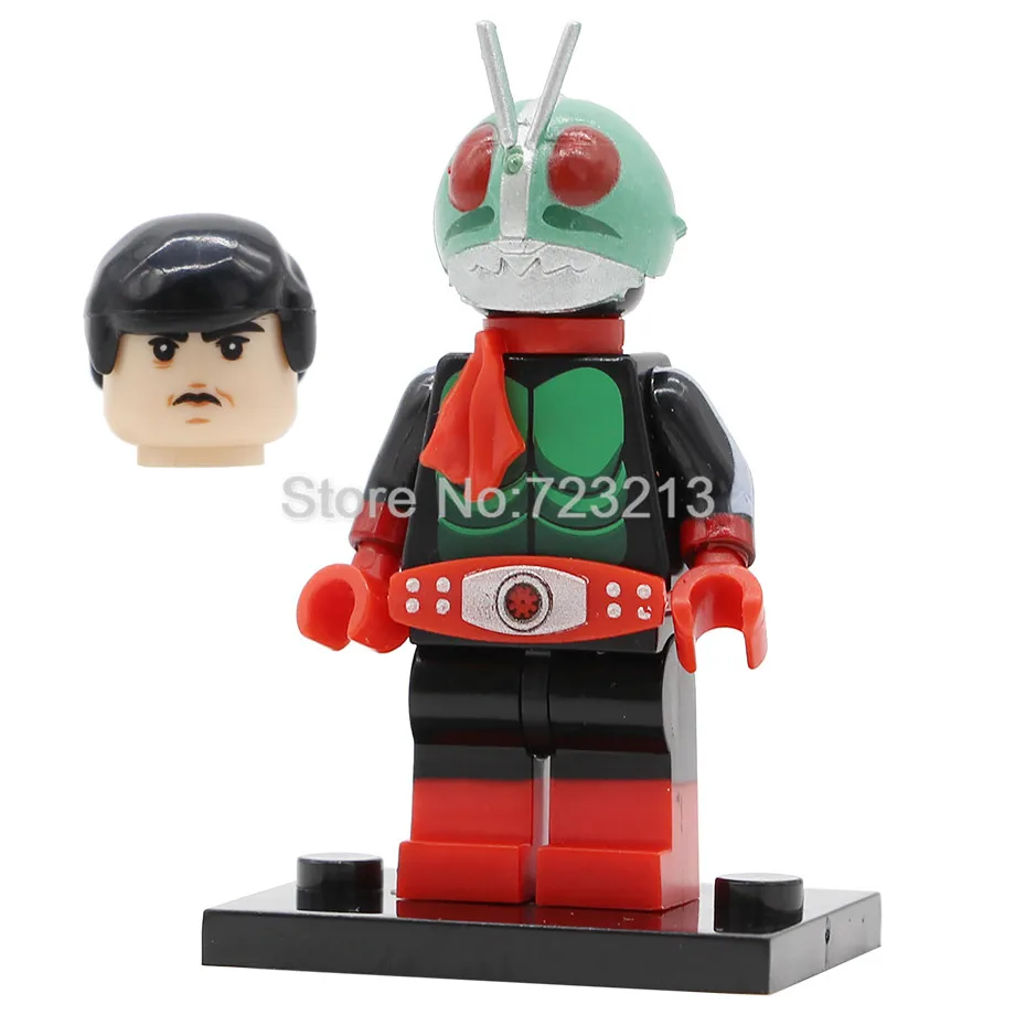 Kamen Masked No2 Лидер продаж, Японский комикс, рисунок Наруто Хацунэ Мику, фигурка мазингер Z, набор строительных блоков, модель, комплекты кирпичей, игрушка, рождественский подарок - Цвет: Kamen Masked No2
