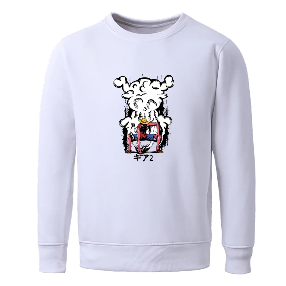 

One Piece Cartoon Luffy Hoodie Japanese Anime Print Sportswear Man Casual Harajuku Sweatshirts Men Fleece Street Hoody Mens
