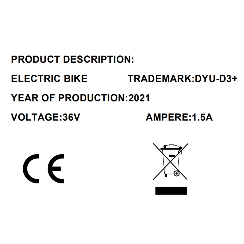 DYU литиевая батарея электрический мотоцикл 36 В Электрический велосипед мотор