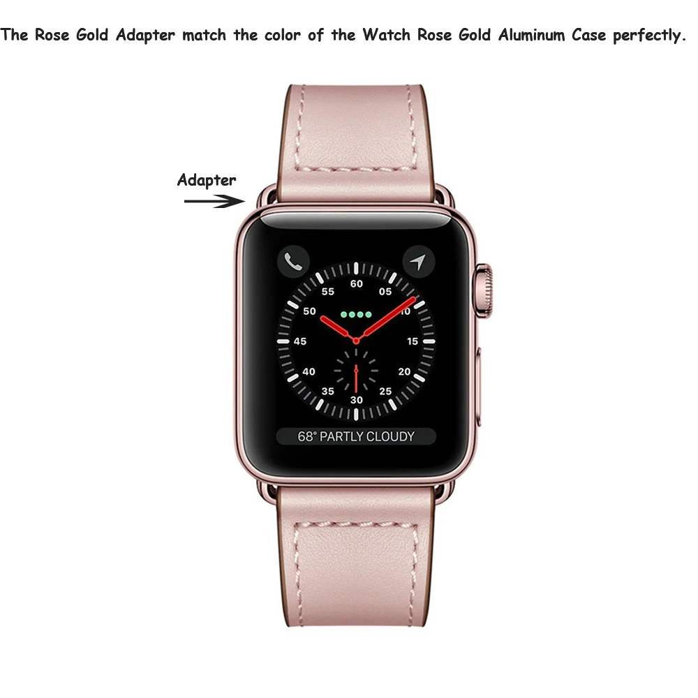 Высококачественный ремешок из натуральной кожи для Apple Watch Series 4 44 мм 40 мм ремешок для iWatch 1 2 3 42 мм 38 мм ремешок для часов