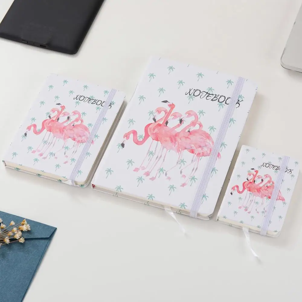 Бургундия Модный блокнот Bullet Journal с Фламинго a5, креативный блокнот, канцелярский дневник, планировщик граффити Bujo - Цвет: Бургундия