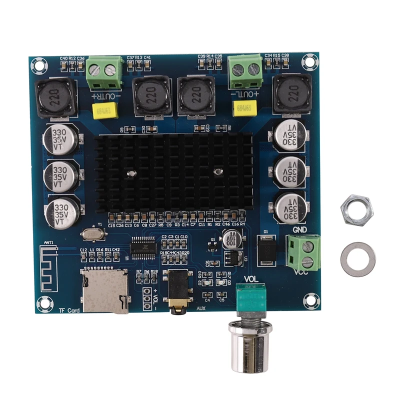 XH A105 Bluetooth 5 0 TDA7498 беспроводной цифровой усилитель мощности стерео o плата 2X100W AMP с