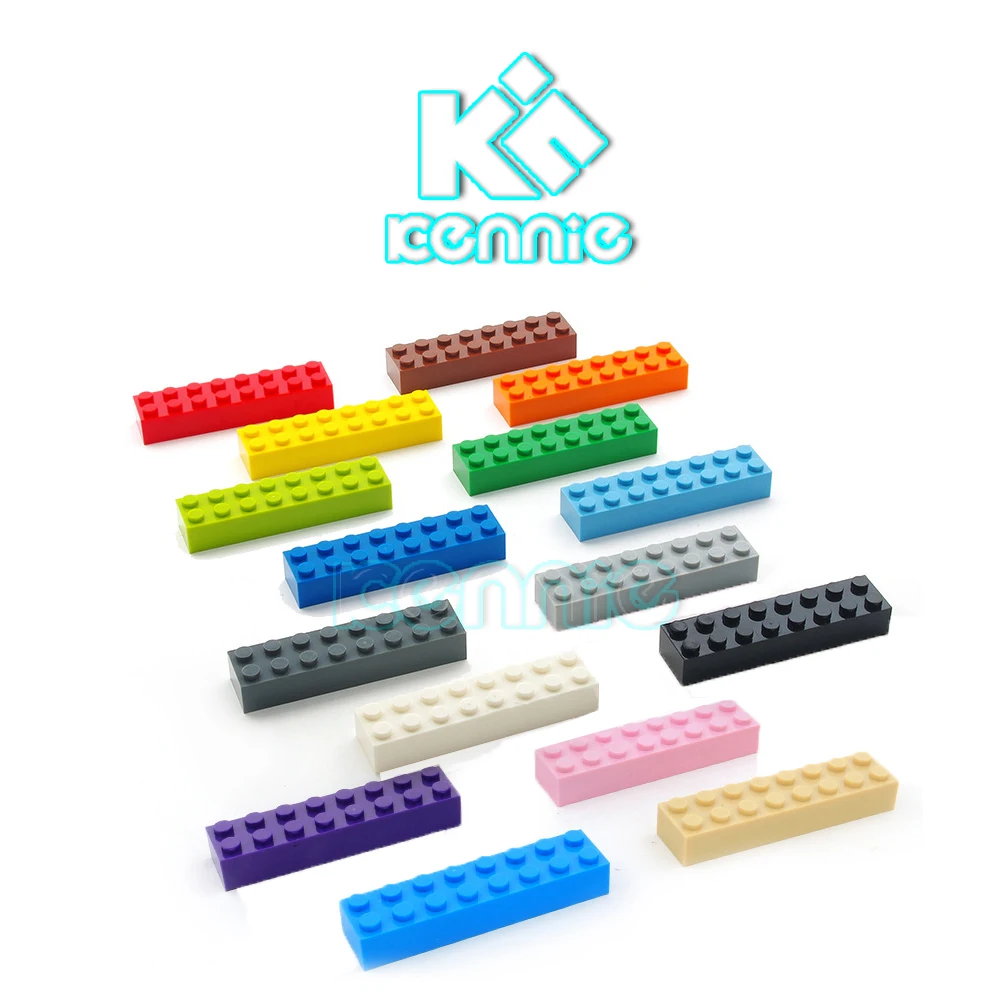 200 шт./лот Kennie NO.3007 цветные объемных части 2 х 8 &quotвысокий кирпич частицы
