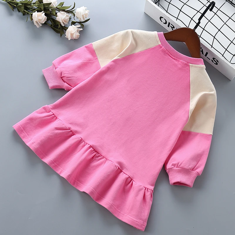 2-6 years High quality cotton girl dress 2019 new spring autumn cartoon casual active kid children clothing girls princess | Детская