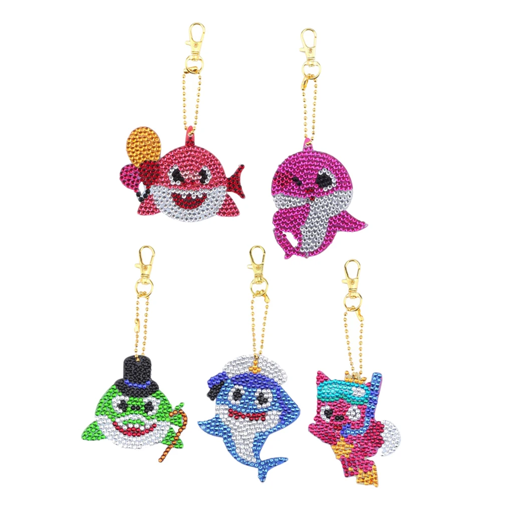 Брелок-подвеска для ключей ручной работы с изображением морской рыбы | Дом и сад