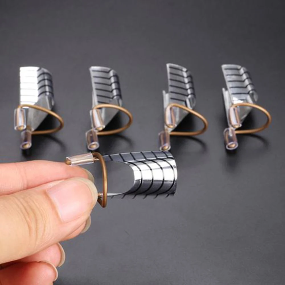 5Pcs Women Reusable UV Gel Acrylic Tips Nail Art Extension Guide Form Tools | Красота и здоровье