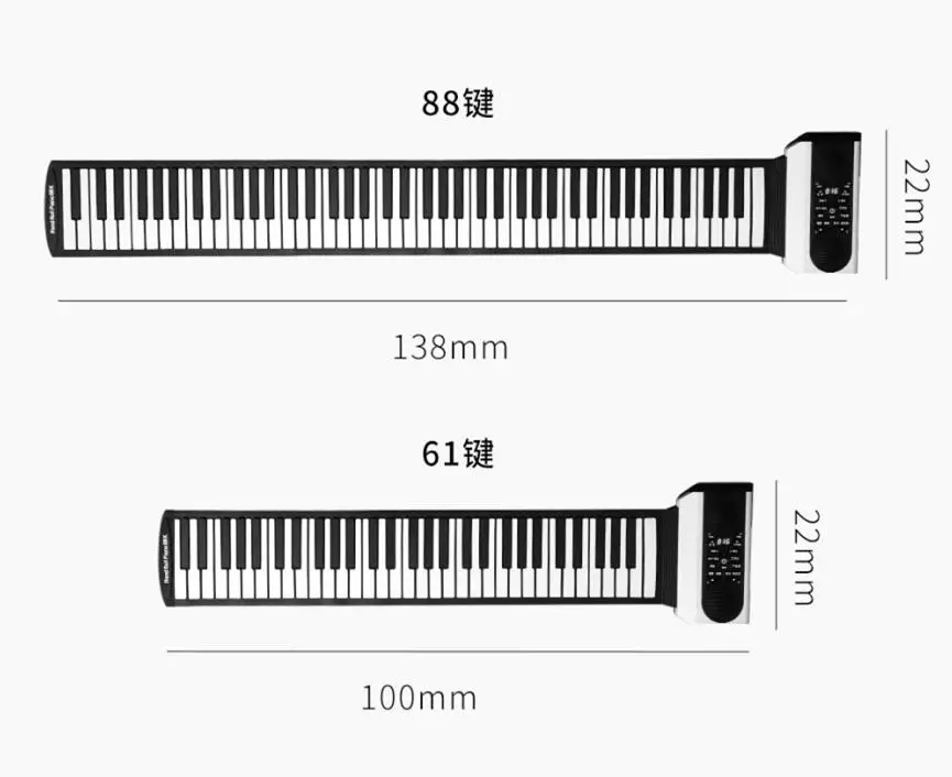 Vvave Electronic Roll-up Drum Piano Toy Sound Floating Hand Roll APP Teaching Portable Keyboard Digital Musical Instrument | Игрушки и