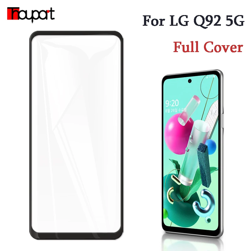 Полное закаленное стекло для LG Q92 5G 2020 Защита экрана Q8 2018 стеклянная черная рамка