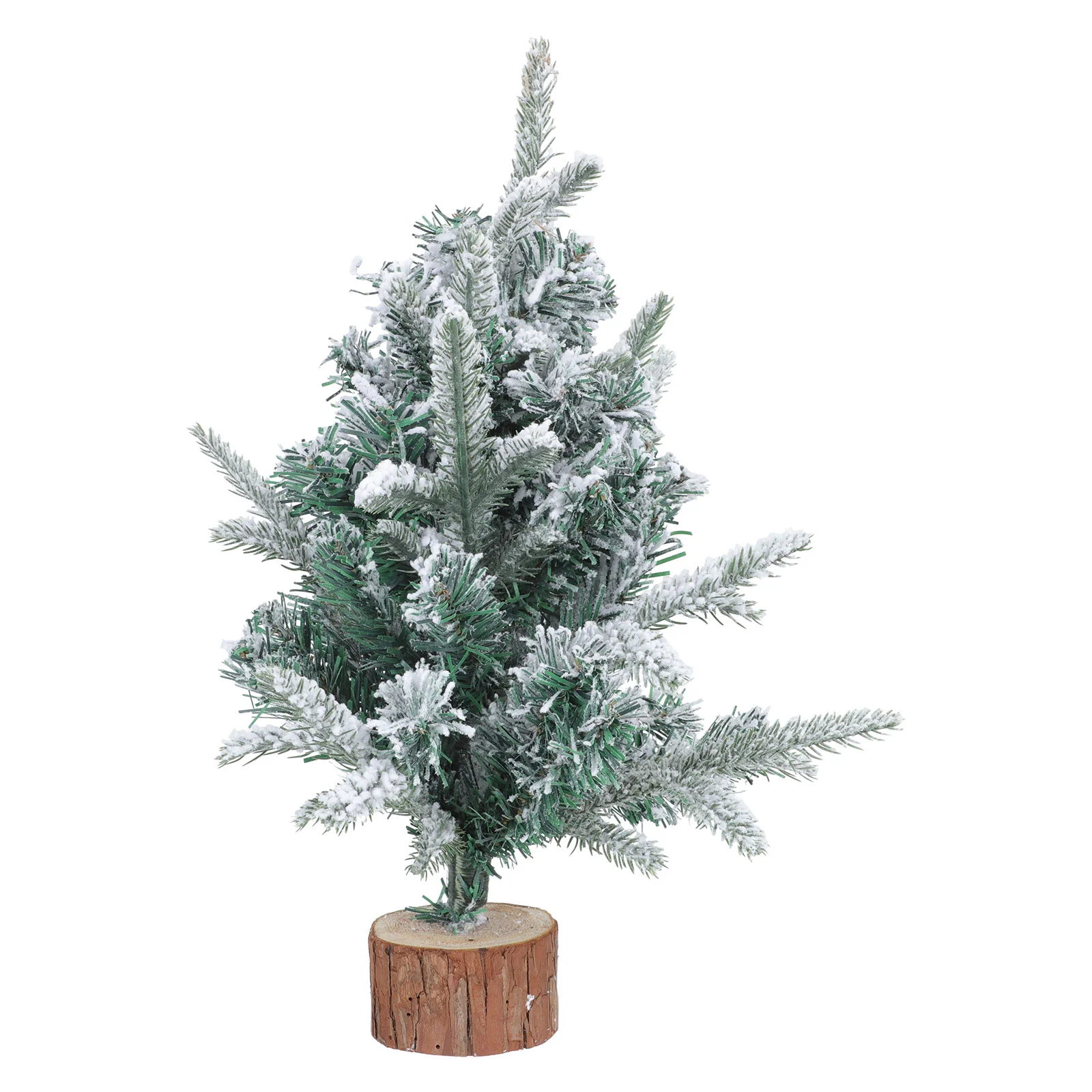 

1Pc Home Desktop Xmas Tree Decor Natural Fake Tree Chic Festival Ornament White