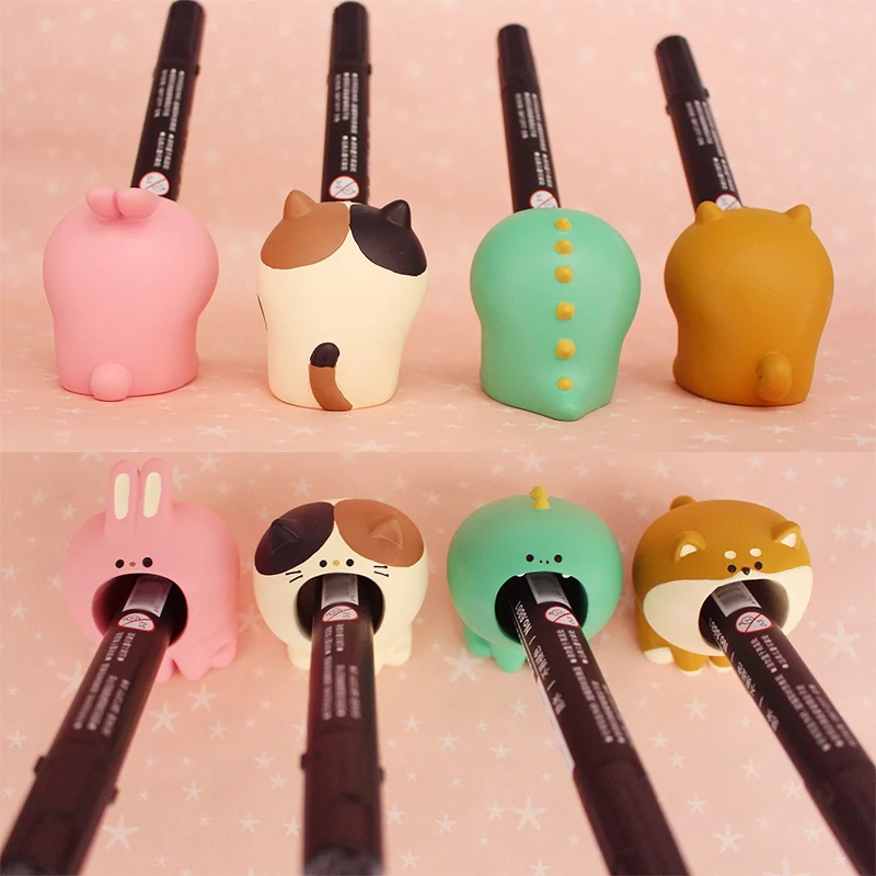 

Japan Creative Cute Shiba Inu Cat Pen Holder Storage Office Storage Case Ornaments Home Decoration Accessories