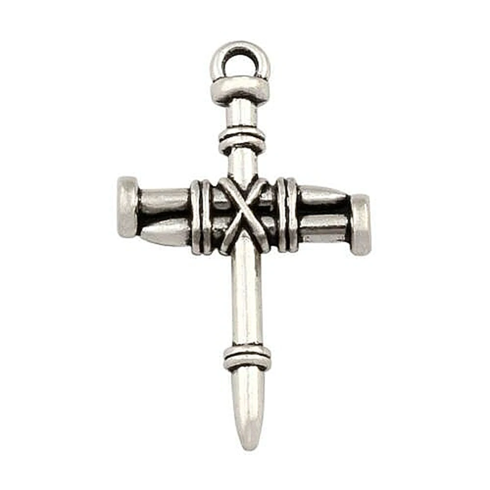 20 шт./лот Лидер продаж ногтей крест кулон Шарм легированное искусственное