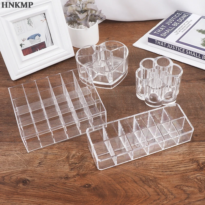 Plastic12/24 слотов губная помада Органайзер прозрачный блеск для губ оптом ящик