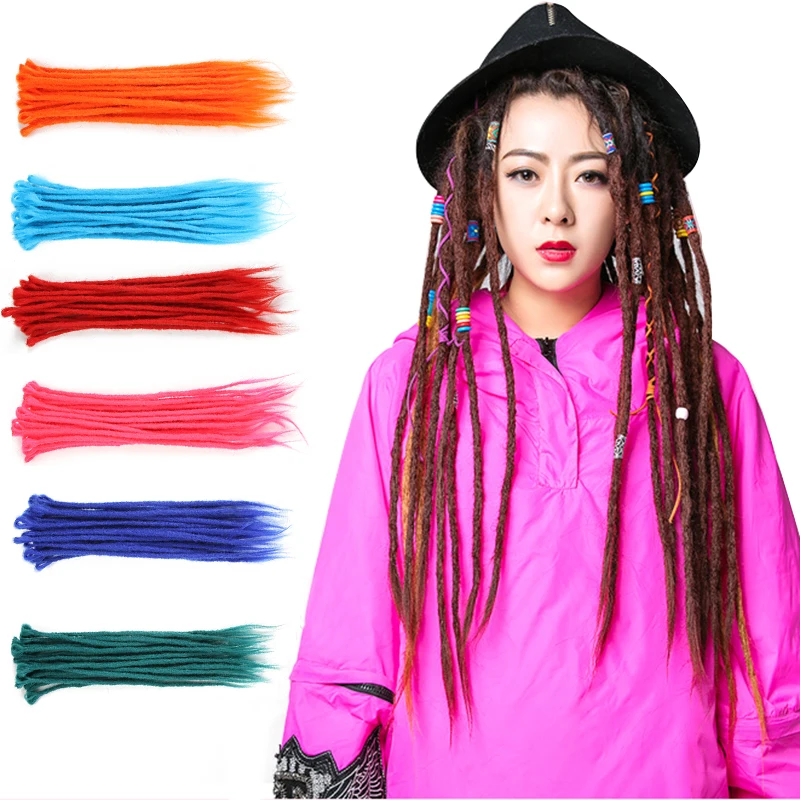 1 шт. 20 дюймов Синтетические твист волосы Вязание крючком косы вязание дреды афро