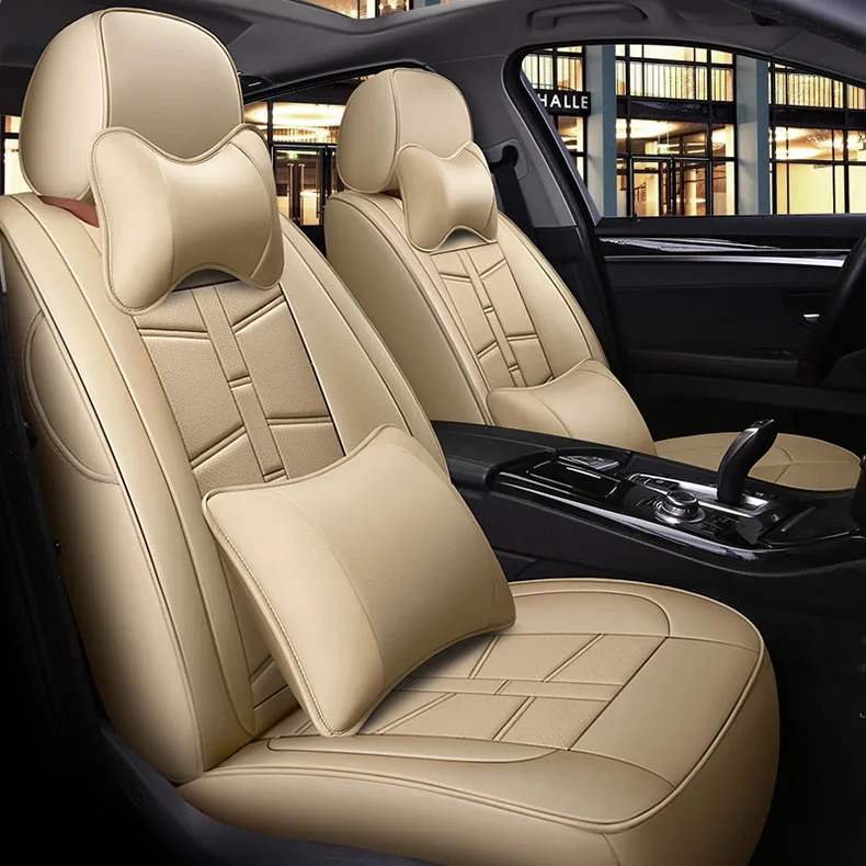 custom car seat cover leather full set for Subaru Impreza Legacy XV Forester Outback Front Rear accessories styling | Автомобили и