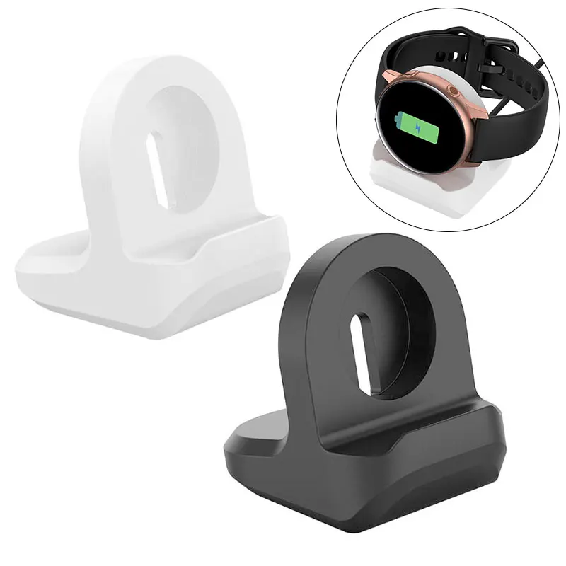 Силиконовый нескользящий кронштейн для зарядки умных часов легкий компактный
