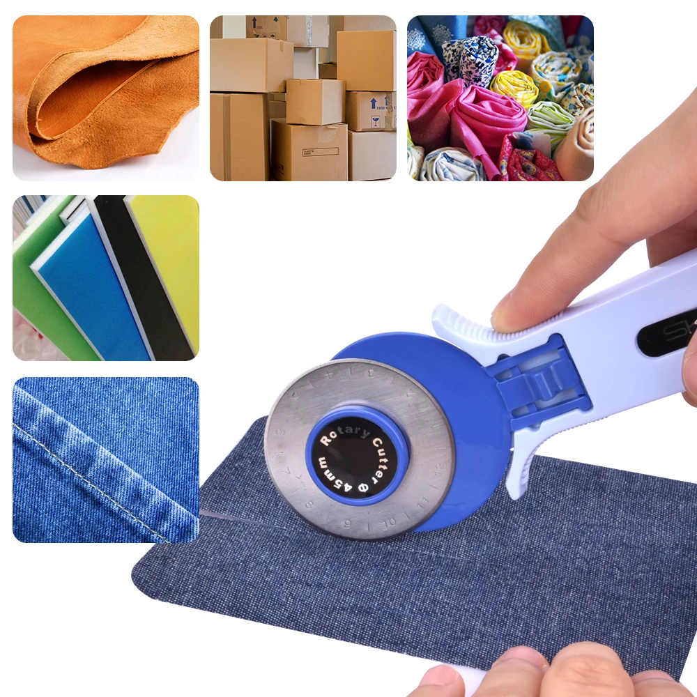 28 мм/45 мм ротационный резак круглый нож переворачивается тканевый Лоскутная