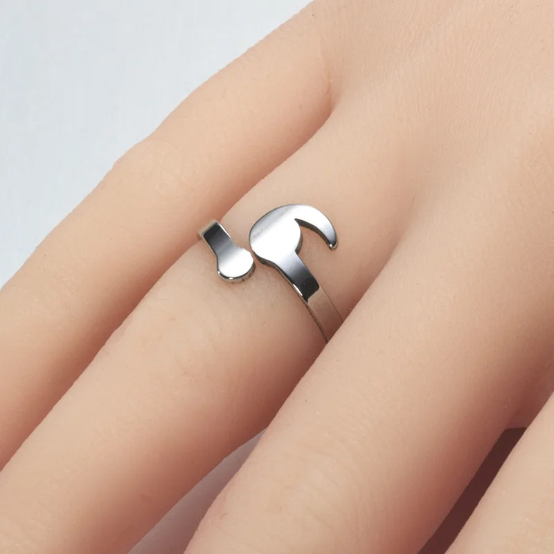 

Stainless Steel Semicolon Men and Women Rings Personalized Couple Rings Prom Popular Jewelry