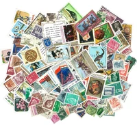 100pcsbag world stamps from many countries all different no repeat used post marked postage stamps for collecting