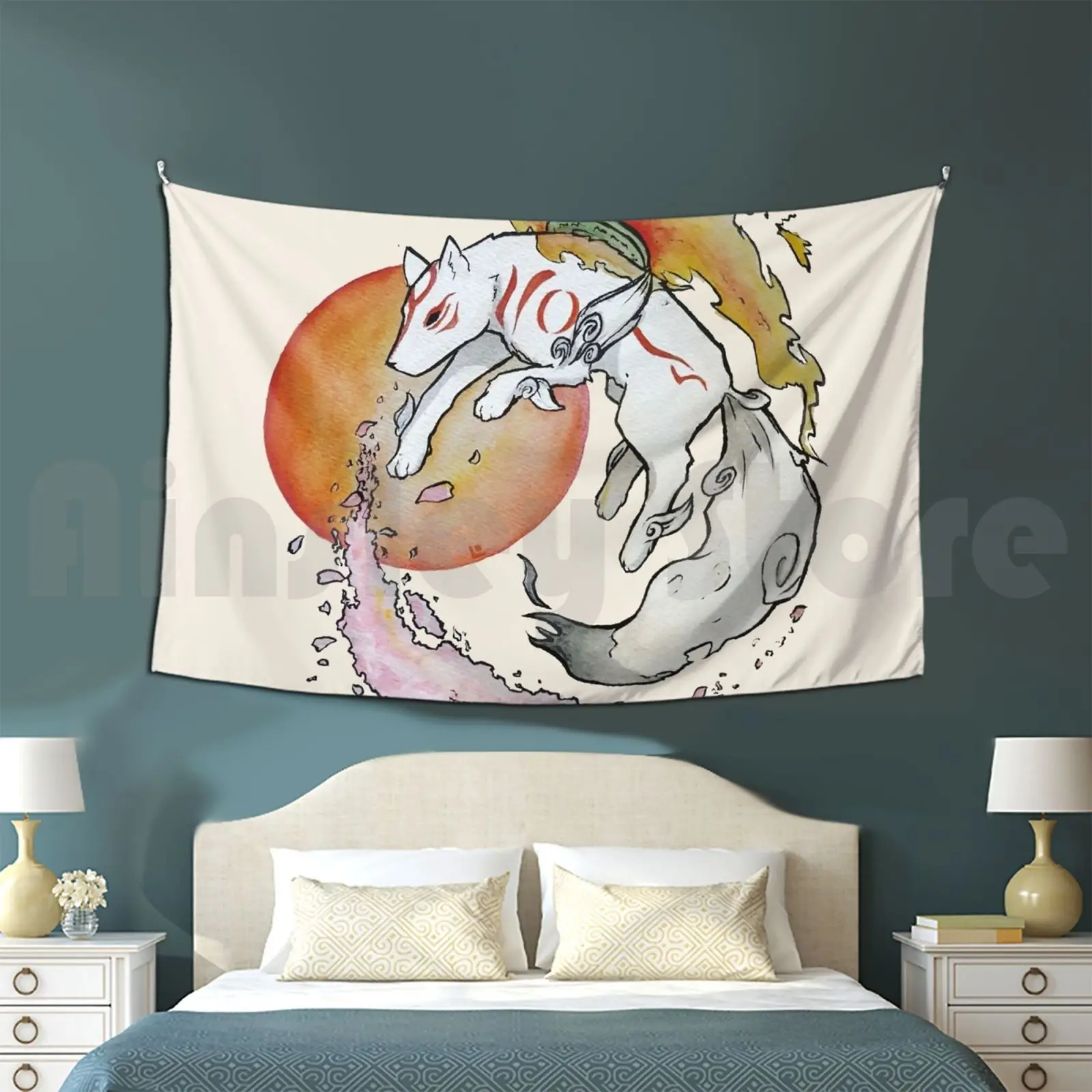 

 Kami гобелен на заказ Японская культура Kami, японская культура, японская культура, животное, божество, крестность