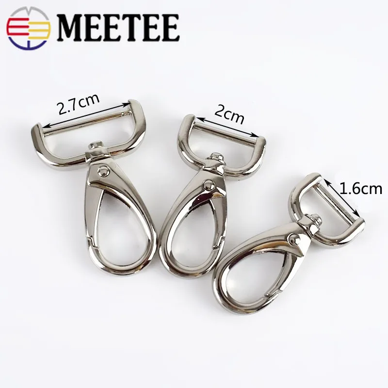 2 шт. металлическая сумка для багажа Meetee 20/25 мм сумки застежки пряжки собак
